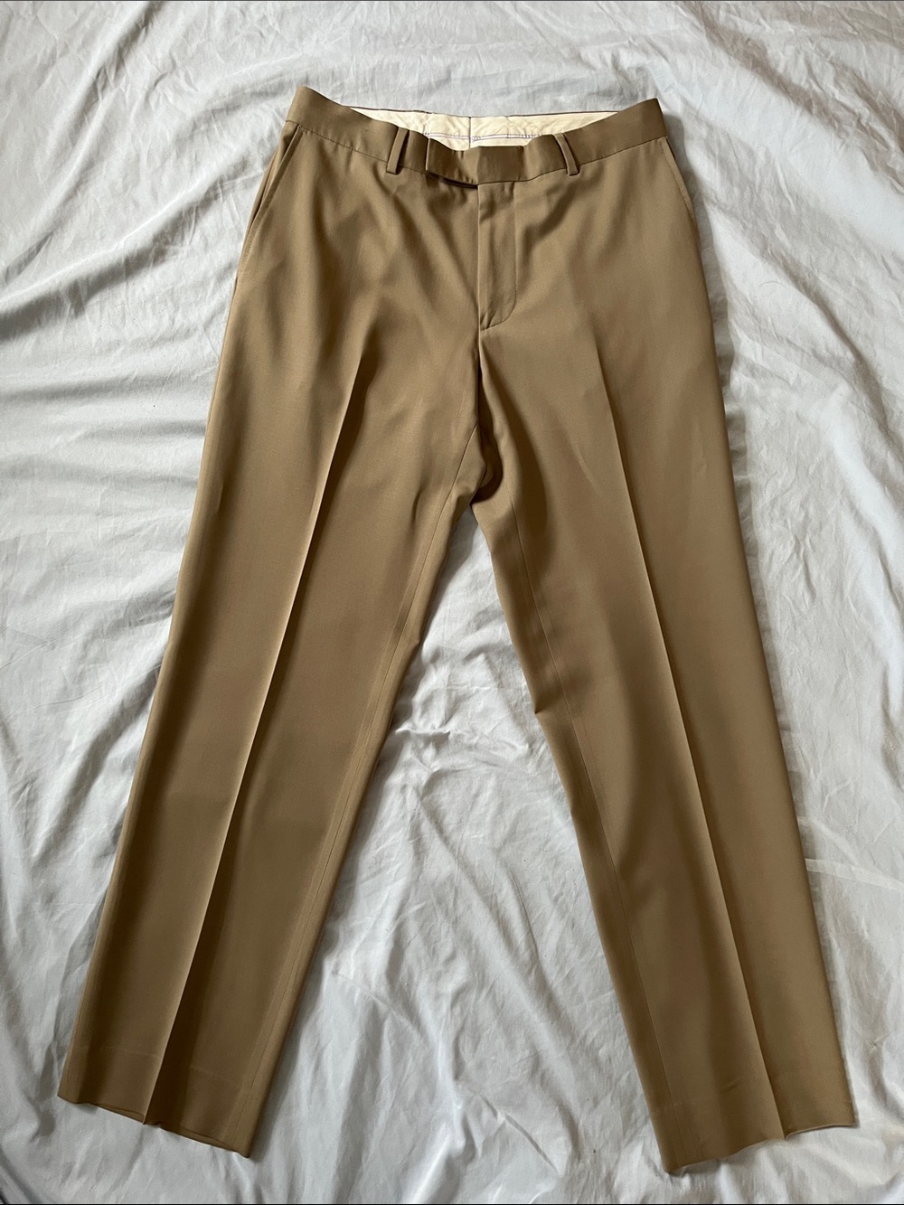 BOSS Hugo Boss 32R Brown 100% Virgin Wool Dress Pants